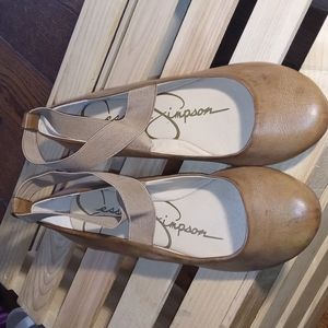 TAN JESSICA SIMPSON FLATS
